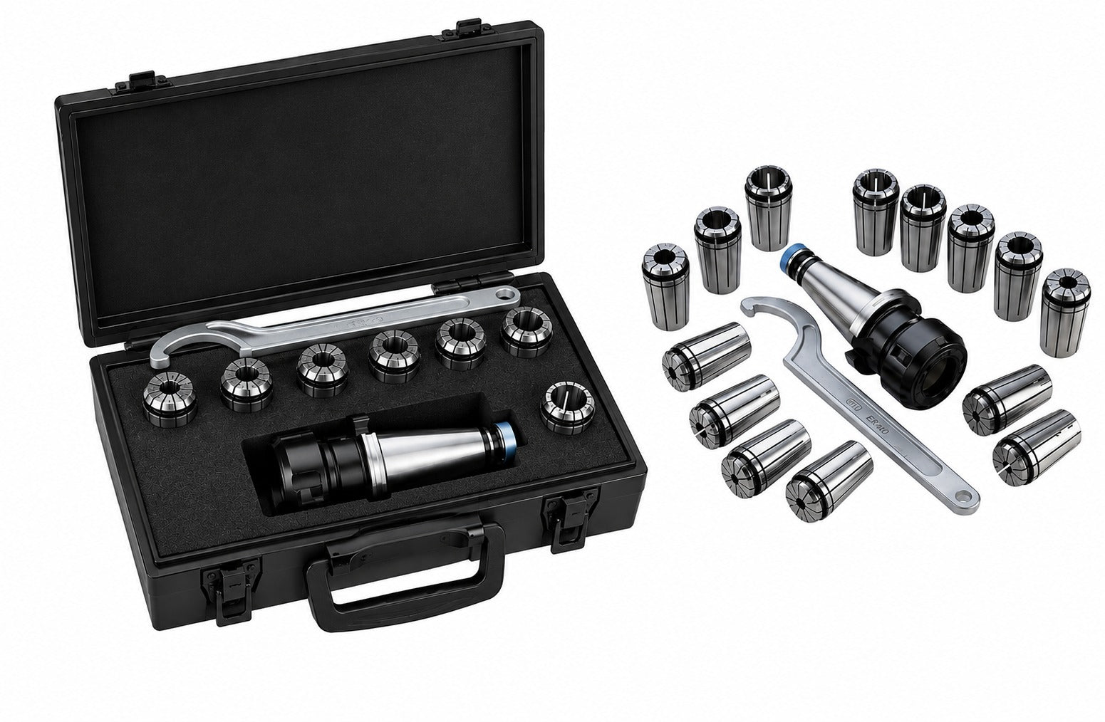 Star ER Spring Collet Kit System With ISO Taper Shank (NT-30/ER-32/6 Pcs) SR-203